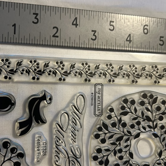 Festive Frills C1328 stamp set - Picture 3 of 8